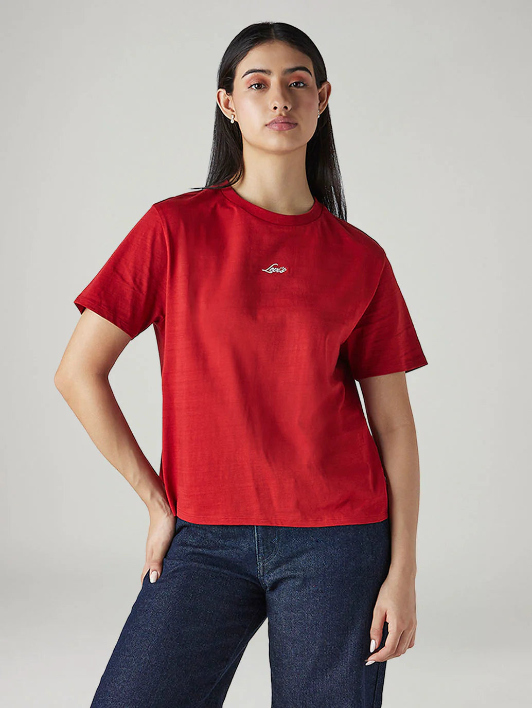 Women's Solid Relaxed Fit T-shirt