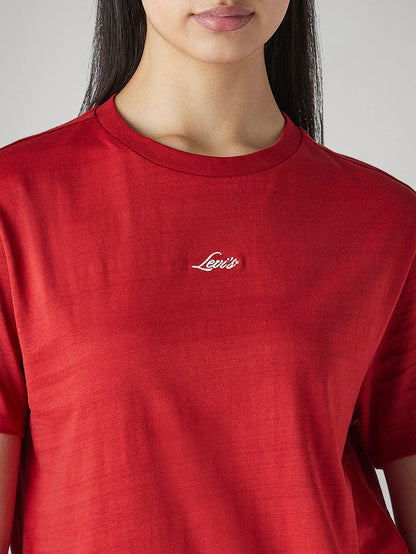 Women's Solid Relaxed Fit T-shirt