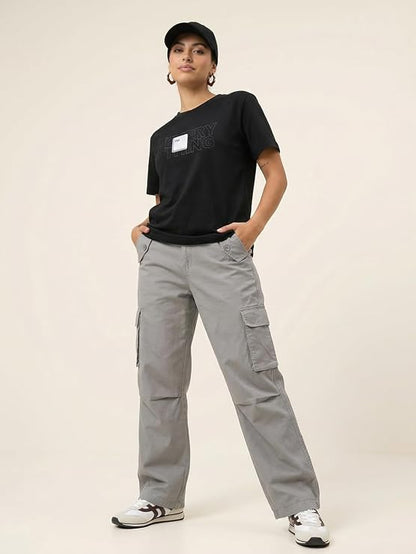 Women’s Graphic Printed T-Shirt | Regular Fit 180 GSM Cotton Tee for Women | Comfortable Round Neck Casual Wear