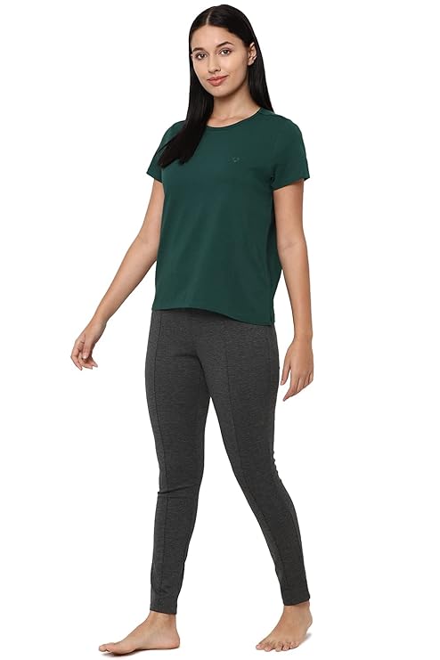Women’s Solid Round Neck T‑Shirt | Regular Fit | Soft Cotton | Everyday Casual Essential