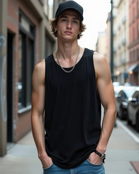 Men's Jet Black Vest