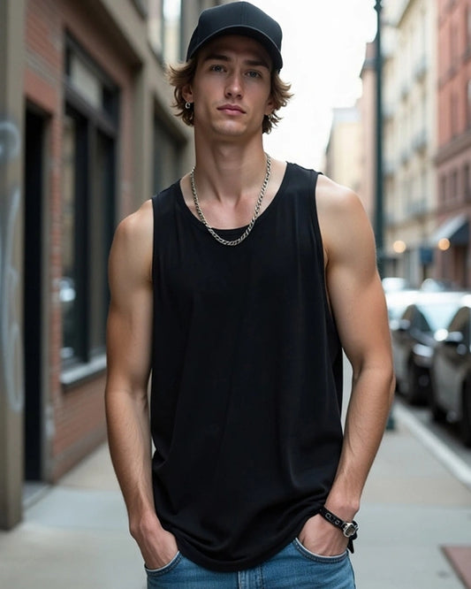 Men's Jet Black Vest